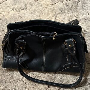 Fossil Black Leather Shoulder Bag